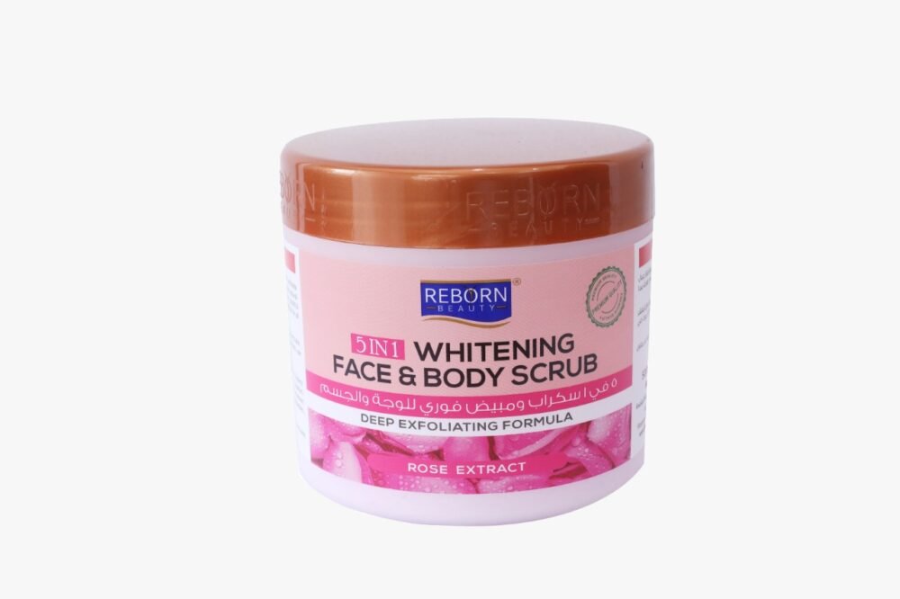 5 in1 Whitening Scrub-Rose-500ml